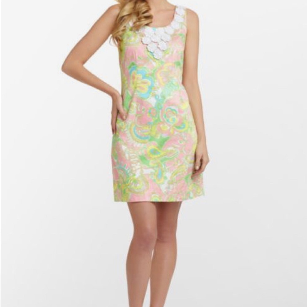 RARE Chin Chin Elephant Nina Shift Dress